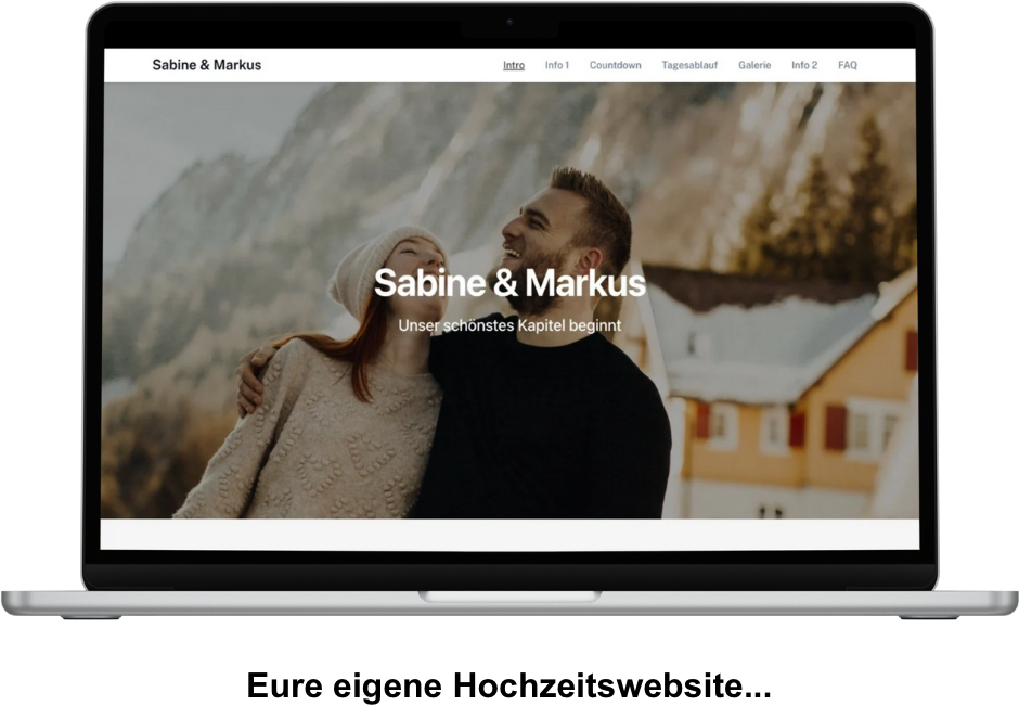 Eure eigene Hochzeitswebsite