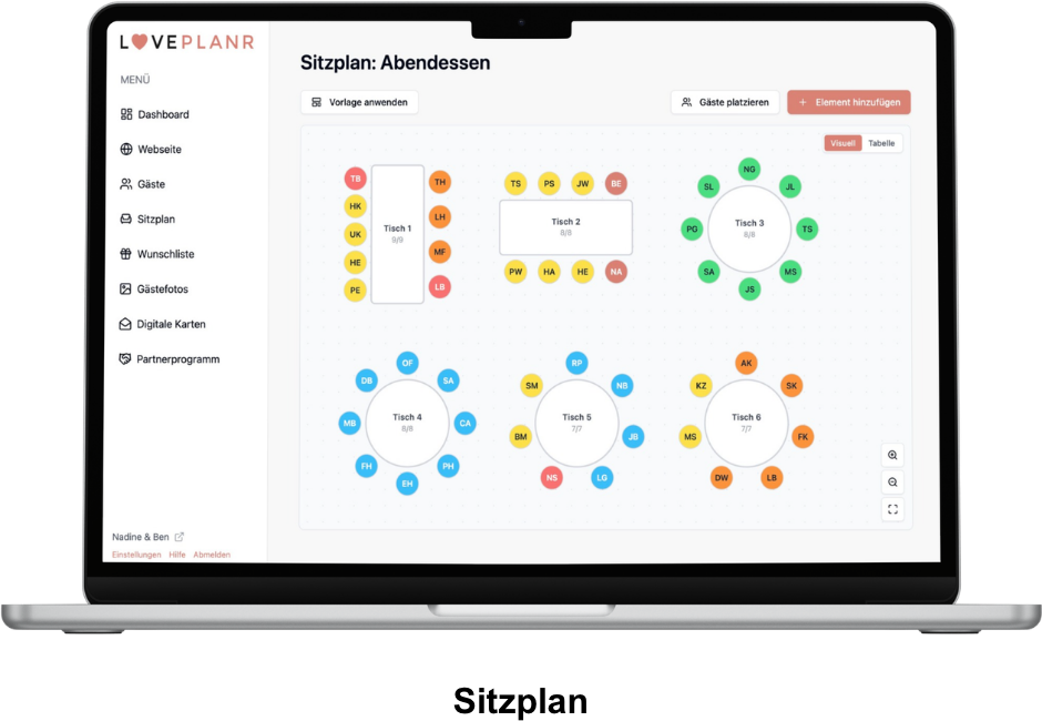 Sitzplan